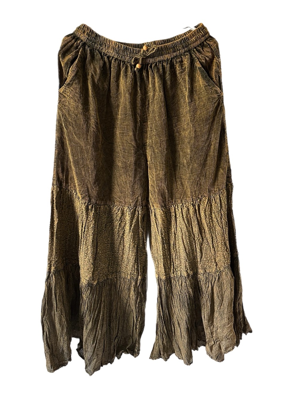 232 NWT Young Threads Wide Leg Pants - Amber Large